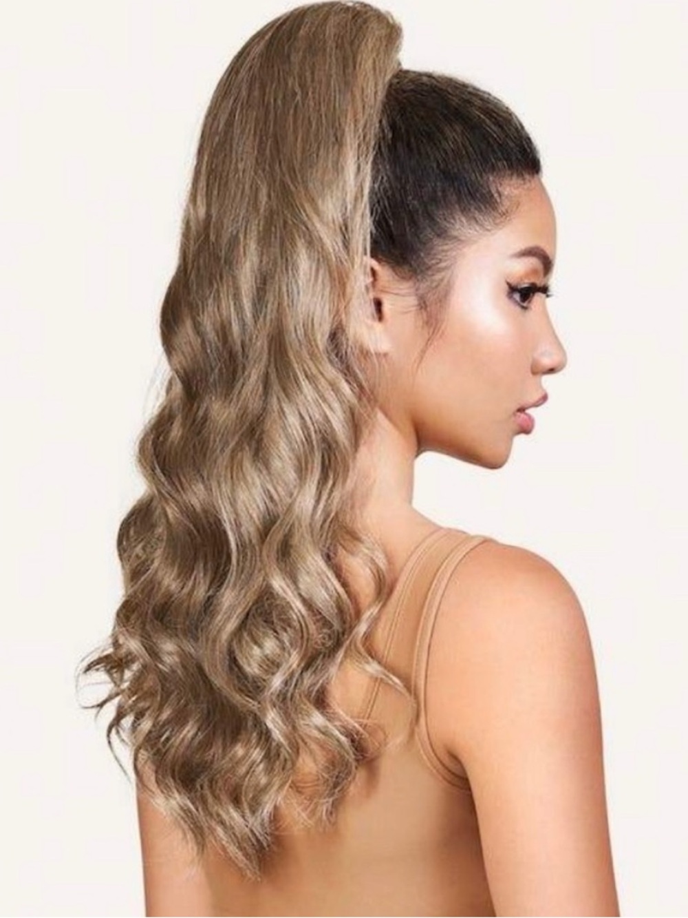 Molly Pony Long Wavy Ponytail Extension in Honey